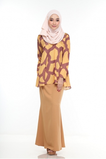 Jasmine Kurung Doll Cut Mustard