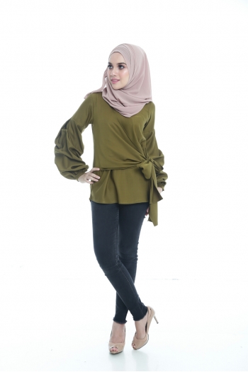 Ashley Blouse Olive Green