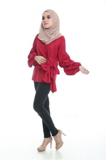 Ashley Blouse Maroon