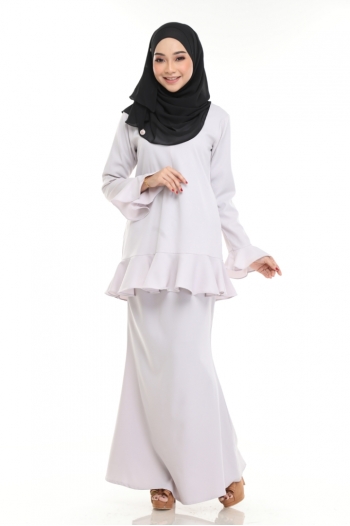 Kurung Laila Light Grey