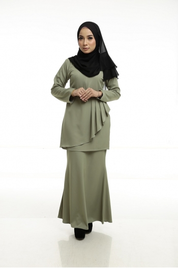 Casandria Kurung Dusty Olive