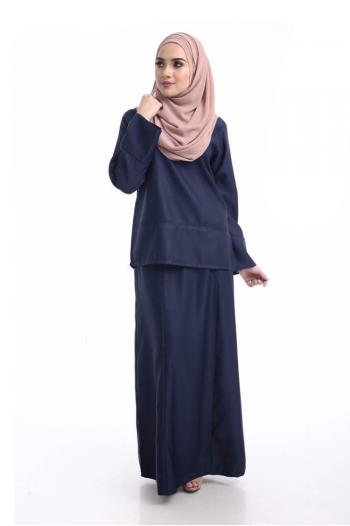 Kalisha Kurung Dark Blue