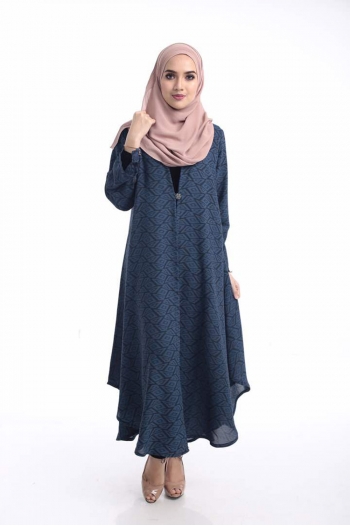 Cardigan Delisha Printed Blue