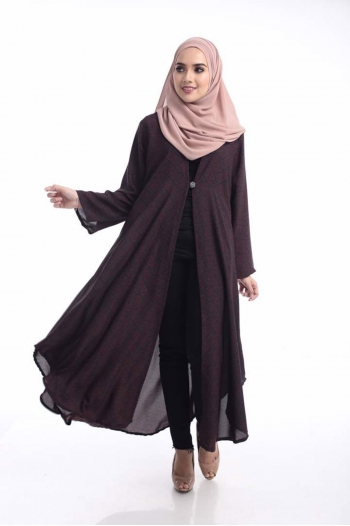 Cardigan Delisha Printed Brown