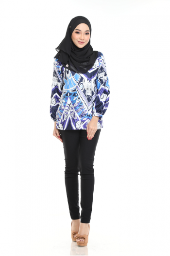 Eriqa Blouse Blue & Purple
